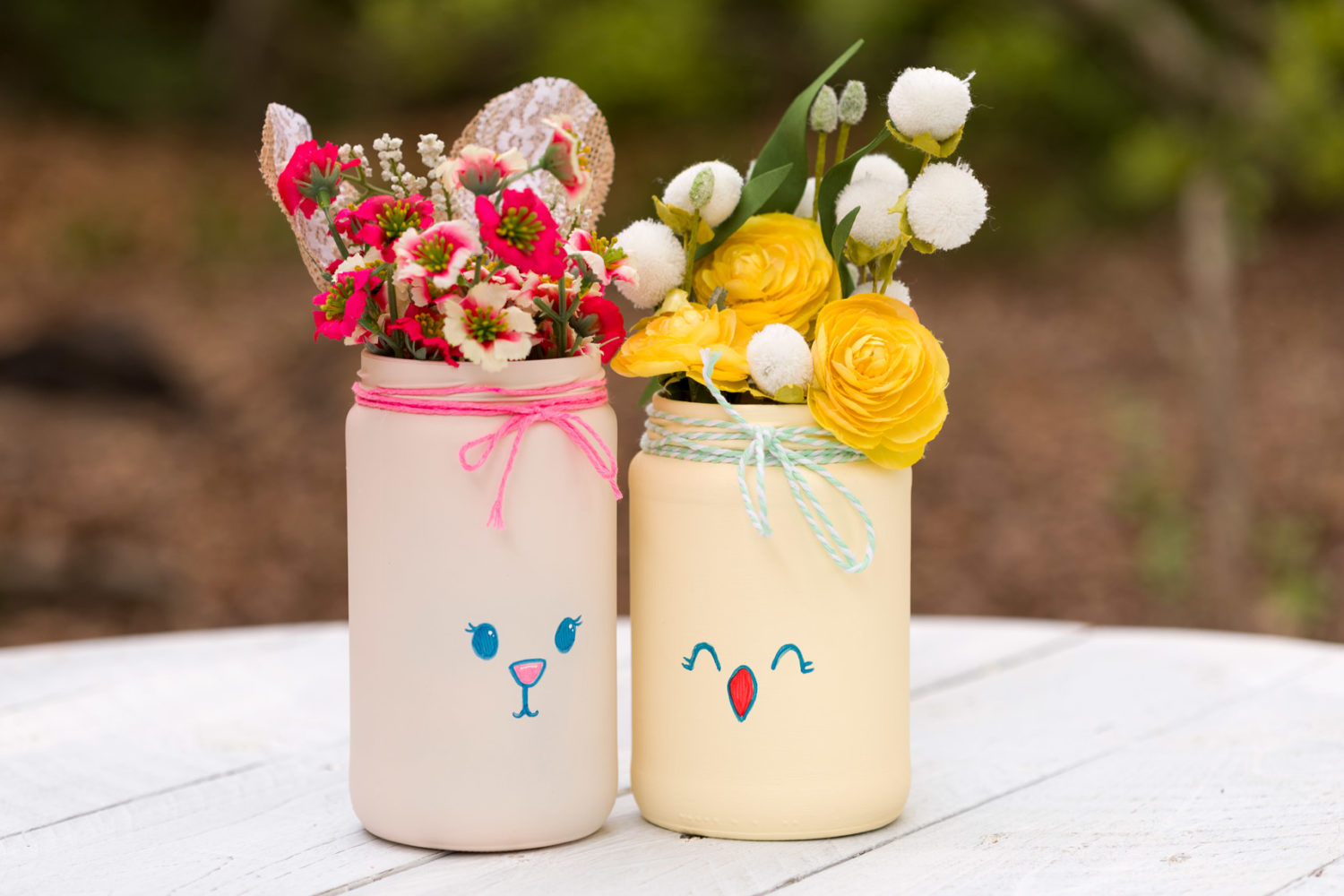 Easter Chalk Paint Jars