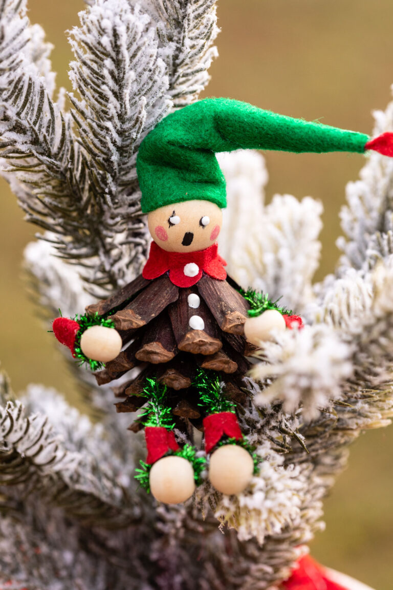 How To Make Easy Christmas Pinecone Gnome Ornaments Olivia OHern